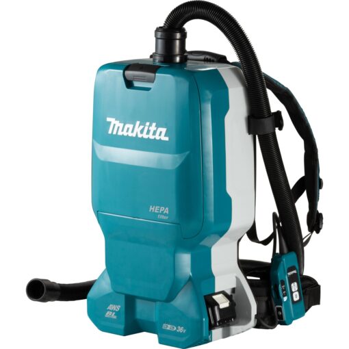 Makita Akku-Rucksackstaubsauger DVC665ZU für 2x18 V mit Bluetooth Solo